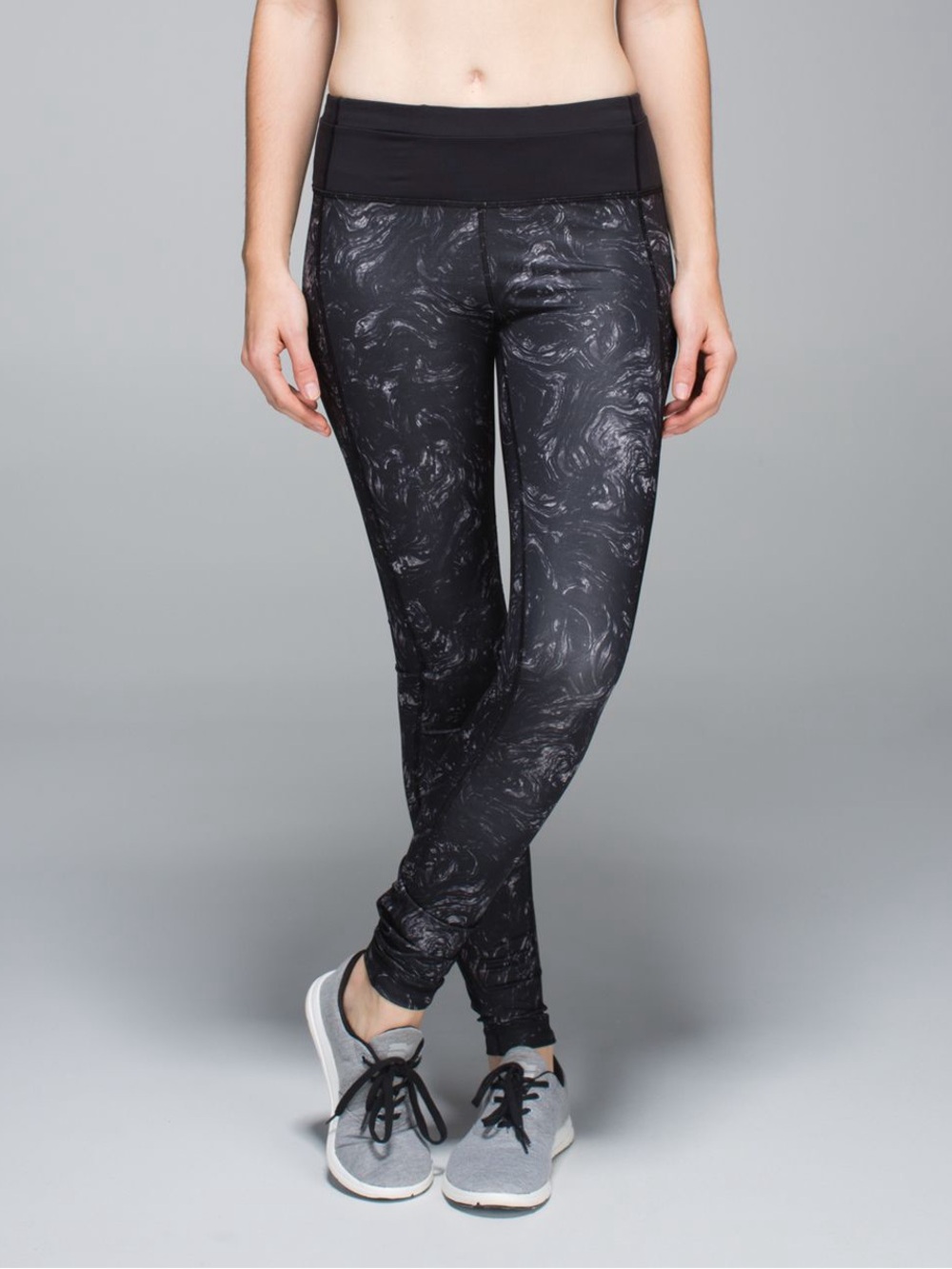 Lululemon Speed Tight II - Arsenal Ambient Grey Black / Black Leggings